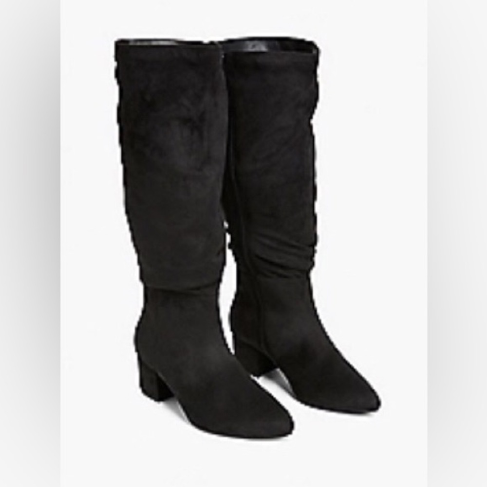 Lane Bryant/Dream Cloudy Slouchy Tall Boot Wide Calf Size 12W Black
